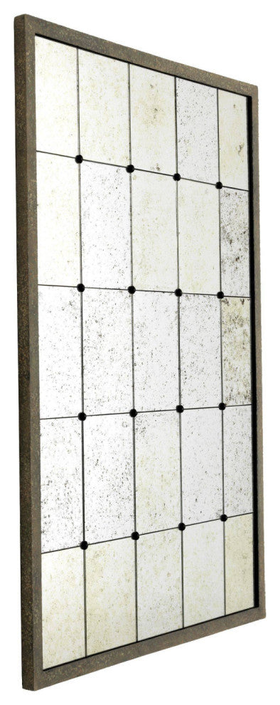 Weathered Glass Grid Mirror | Eichholtz Mountbatten