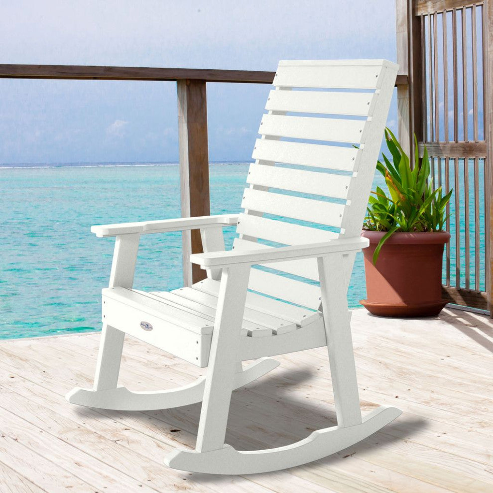 Riverside Rocking Chair, Coconut White