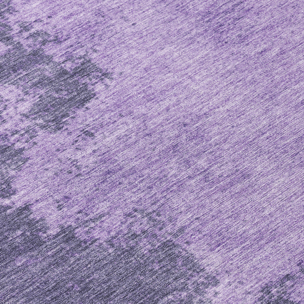 Machine Washable Indoor/Outdoor Chantille ACN1913 Purple 9' x 12' Rug