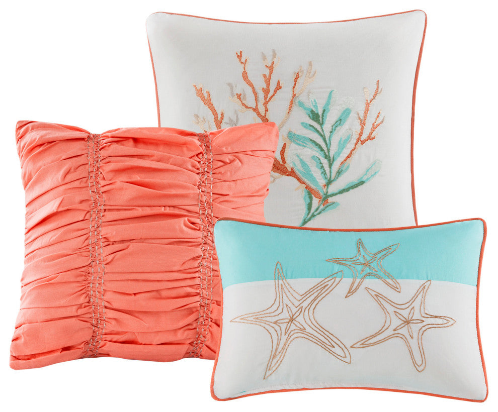 Madison Park Sateen Printed 7-Piece Comforter Set, Queen