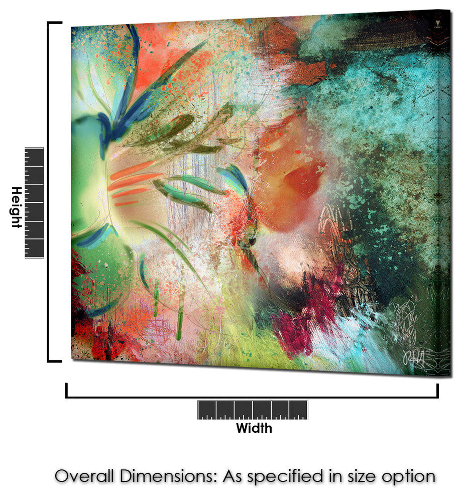 Painted Petals LIX Canvas Art, 16"x16"