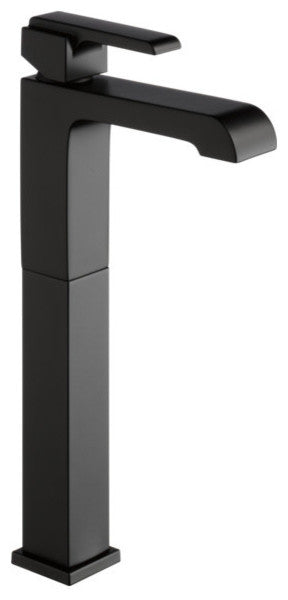 Delta Ara Single Handle Vessel Bathroom Faucet, Matte Black, 767LF-BL