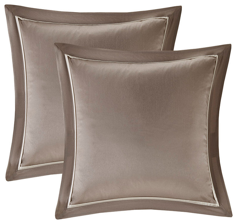 Madison Park Essentials Joella 24 Piece Room, a Bag, Taupe