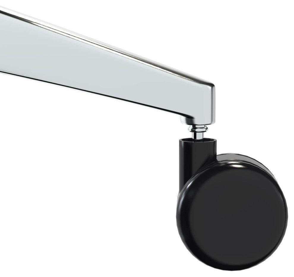 LeisureMod Summit High-Back Leather Office Chair With Swivel and Tilt, Black