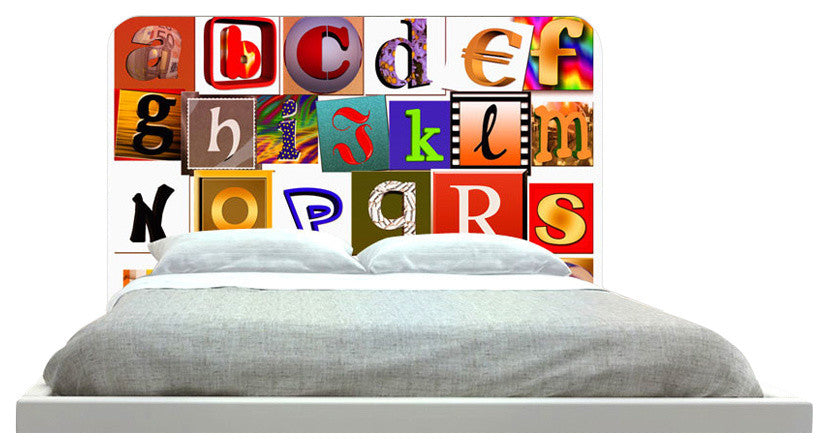 "Alphabet Letters" Headboard