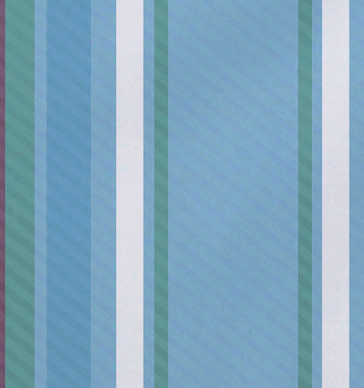 Multi-Stripe, Stripe Print Placemat, Set of 4, Light Blue