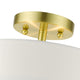 Satin Brass Timeless, Transitional, Versatile, Semi Flush