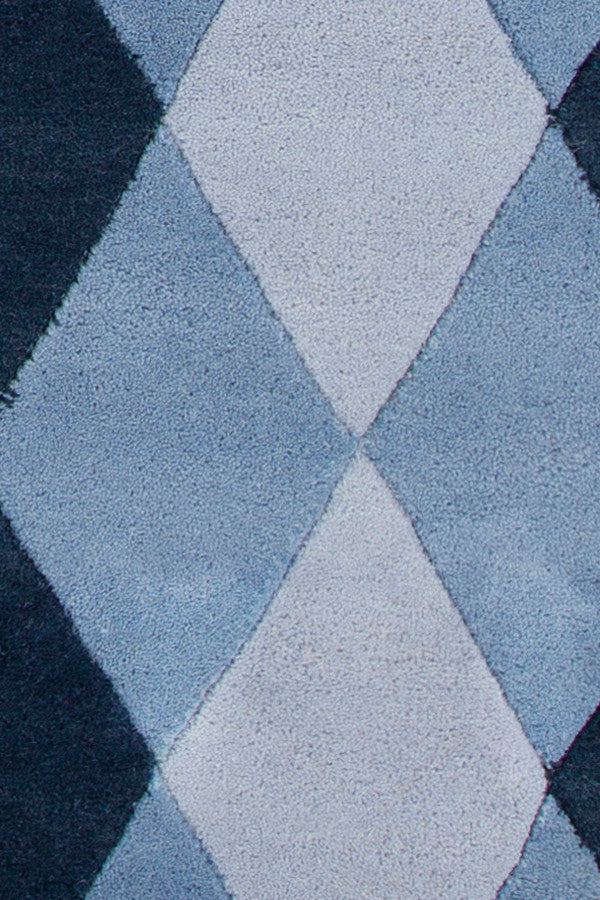Stella Contemporary Area Rug, Blue, 8'x10'