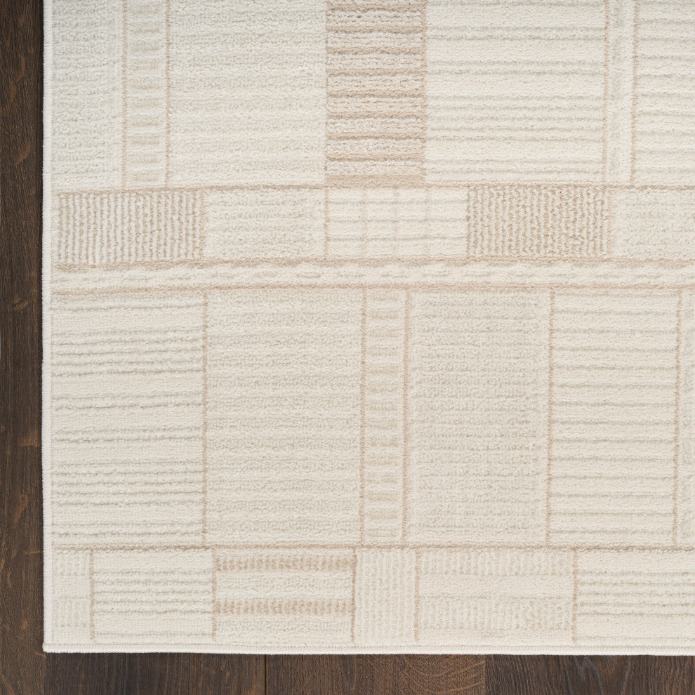 Nourison Nordic 8' x 10' Ivory Beige Modern Indoor Rug
