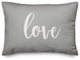 Love, Gray 14x20 Lumbar Pillow