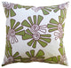 Hand Printed Canvas Pillow - Alex, Moss, 22 x 22