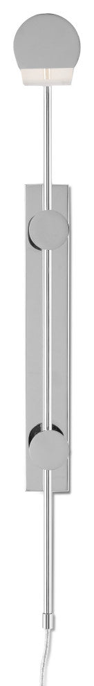 Satire Nickel Swing-Arm Wall Sconce