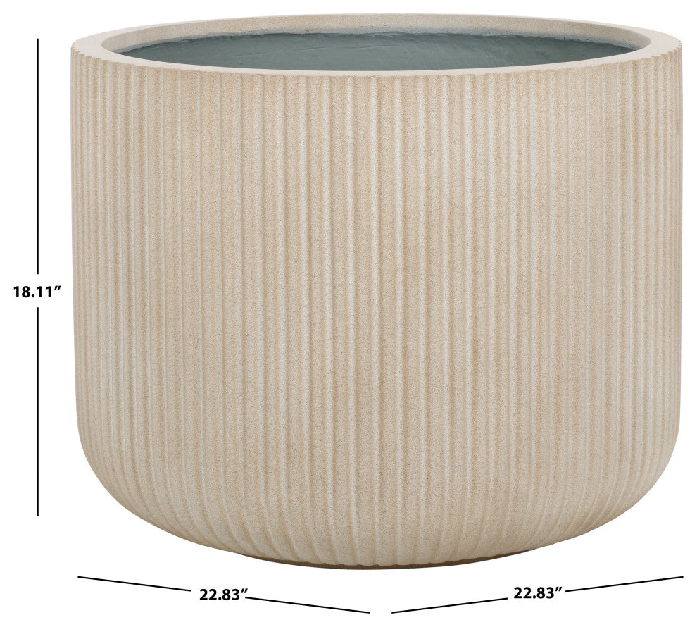 Safavieh Indoor-Outdoor Lucca zoom Planter Pot, Beige