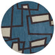Bense Contemporary Area Rug, 7'9" Round