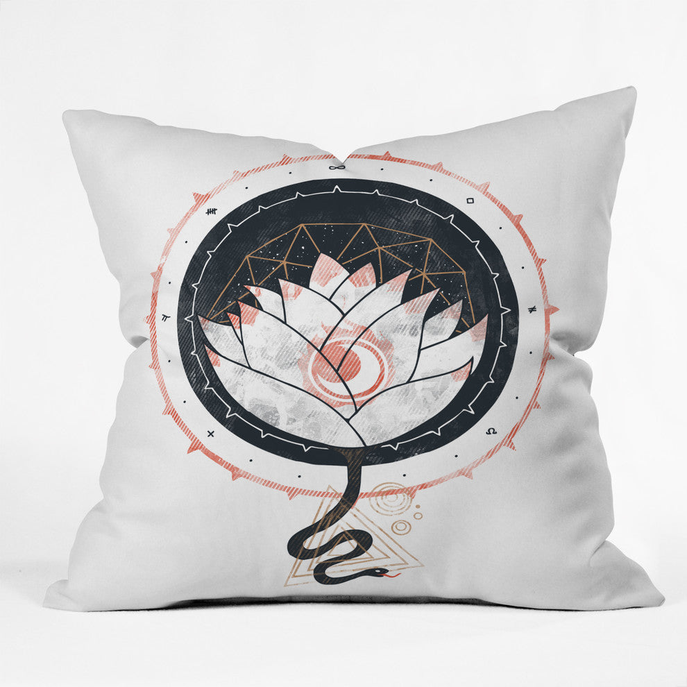 Deny Designs Hector Mansilla Lotus Outdoor Throw Pillow