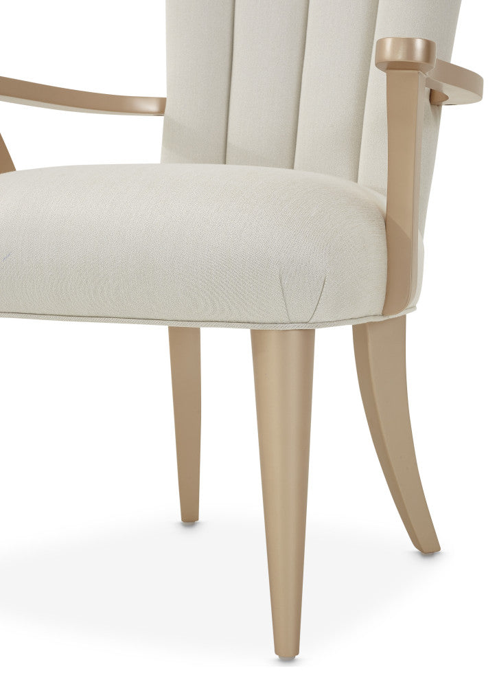 La Rachelle Dining Arm Chair, Set of 2 - Medium Champagne