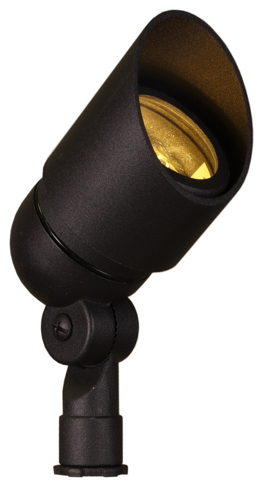 Low Voltage Outdoor Landscape Directional Bullet Spotlight, Black, Halogen
