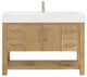Vera Bath Vanity with Stone Top, Washed Ash Grey, 48", Single Vanity, No Mirror