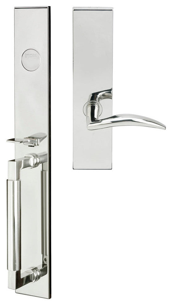 Air-Stream Lever, Mortise Dummy Handleset, Right Hand, Polished Stainless Steel