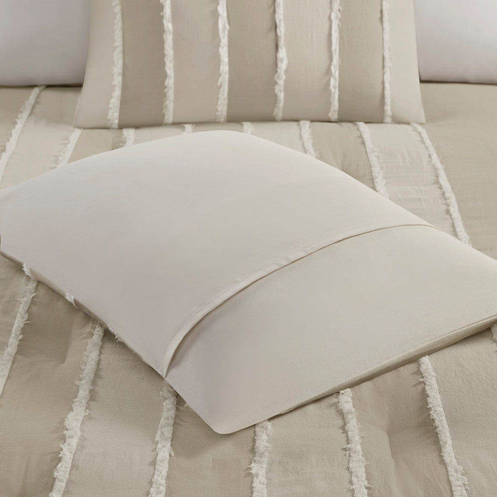 INK+IVY Shay 3 Piece Striped Cotton Comforter Set