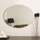 Frameless Oval Scallop Beveled Mirror