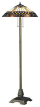 Serena d'italia Tiffany 2-Light  Amberjack 58" Bronze Floor Lamp