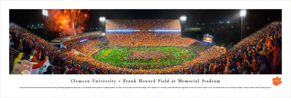 Clemson University, Football, Unframed