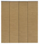 Adjustable Sliding Panel Track Blind 45.8"-86" W x 96" L, Zen, Pecan