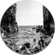Bottom Cliffs In Dorset England, Seascape Round Wall Art, 23"