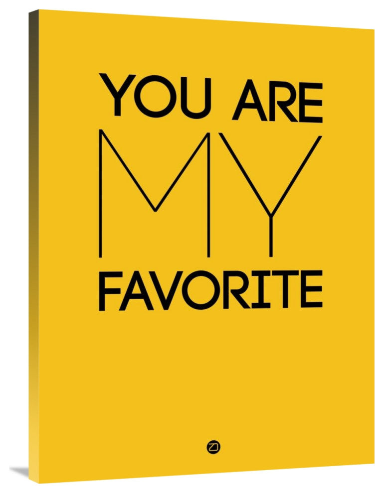 "You Are My Favorite Poster Yellow" Fine Art Print
