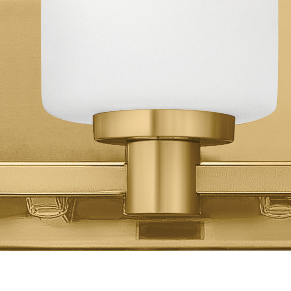 Hinkley Karlie Bathroom Vanity Light, Lacquered Brass, 3 Light