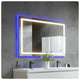 Eviva Deco Piece Wall Mounted Bathroom Vanity, Backlit Led Mirror Frame Lights