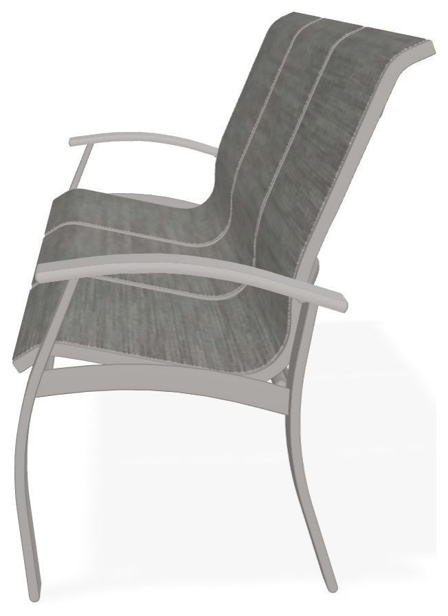 Belle Isle Sling 3-Seat Outdoor Sofa, Sicily/Warm Gray