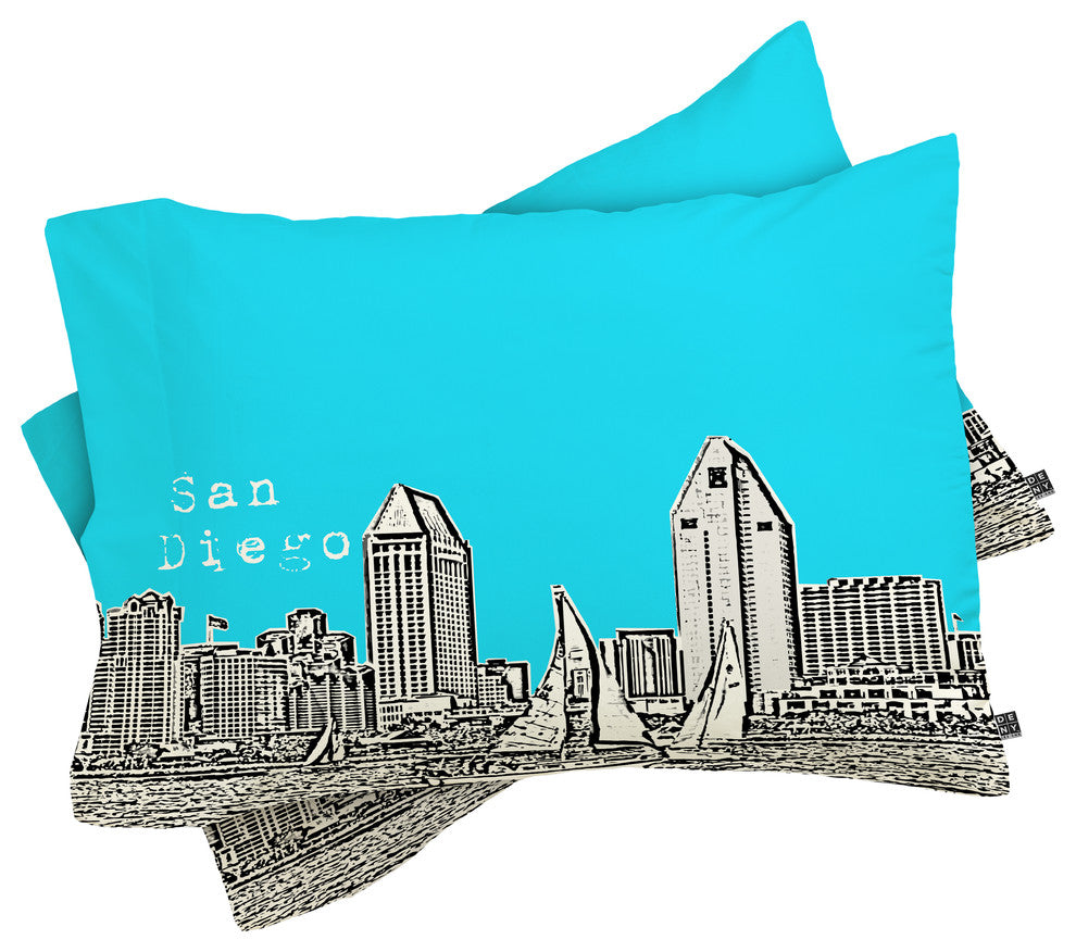 Deny Designs Bird Ave San Diego Sky Pillow Shams, King