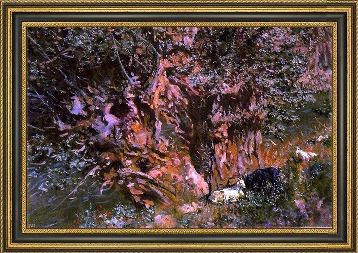 Antonio Munoz Degrain El Arbol Centenario Framed Premium Canvas Print, 18"x27"