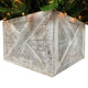 HomeRoots 23" Square Natural White Wash Christmas Tree Collar
