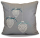 Decorative Holiday Pillow Geometric Print, Gray, 26"x26"