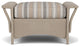 Lloyd Flanders Nantucket Ottoman, French Beige, Purveyor Pewter