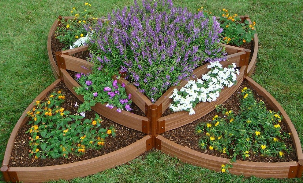 Sienna Raised Garden Bed Versailles Sunburst 8�x8�x16.5", 1" Profile