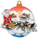 Sled Dog Race To Christmas, Wooden Decorative Door Hanger