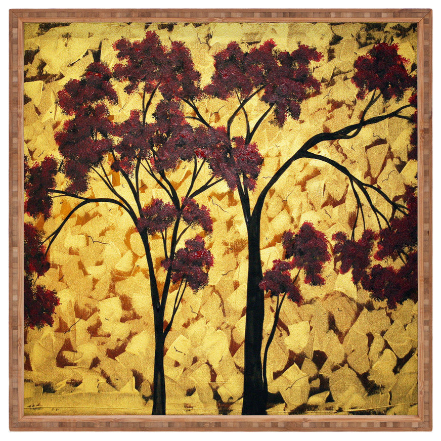 Madart Inc. Golden Fantasy Square Tray