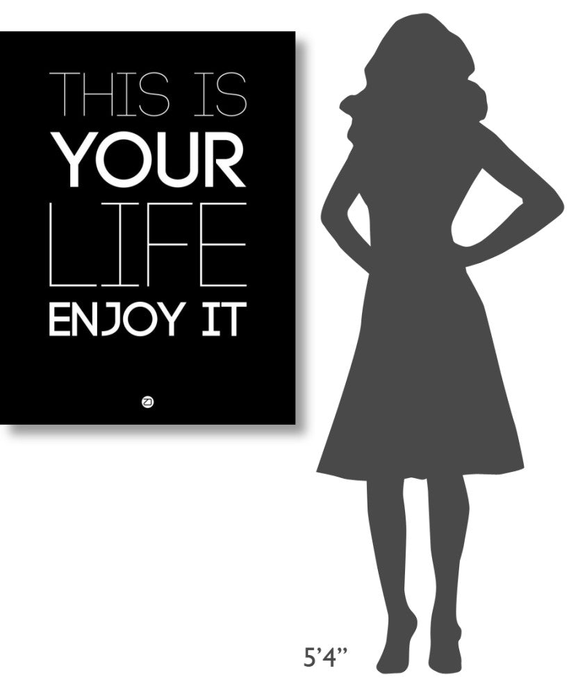 "This Is Your Life Poster Black" Fine Art Print