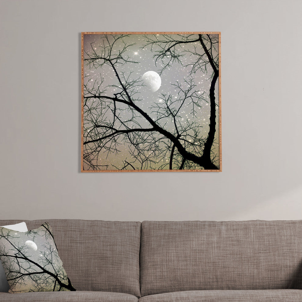 Deny Designs Shannon Clark Silver Sky Framed Wall Art
