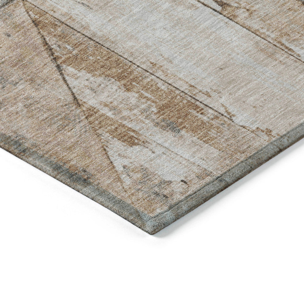 Machine Washable Indoor/Outdoor Chantille ACN1876 Copper 3' x 5' Rug