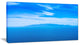 "Giglio Island Aerial View From Argentario" Seashore Wall Art, 1 Panel, 60"x28"