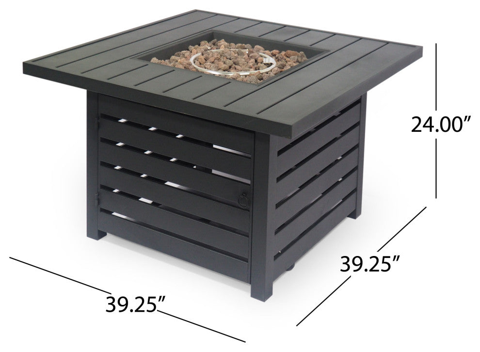 Moira Square Iron Fire Pit