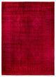 Overdyed One-of-a-Kind Hand-Knotted Area Rug Pink, 10' 4" x 14' 2"