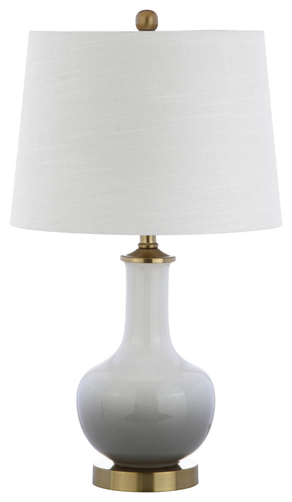 Gradient 25" Ceramic and Brass Table Lamp