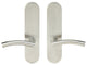 Brussels Lever, Tubular Full Dummy Pair, Right Hand, Satin Stainless Steel