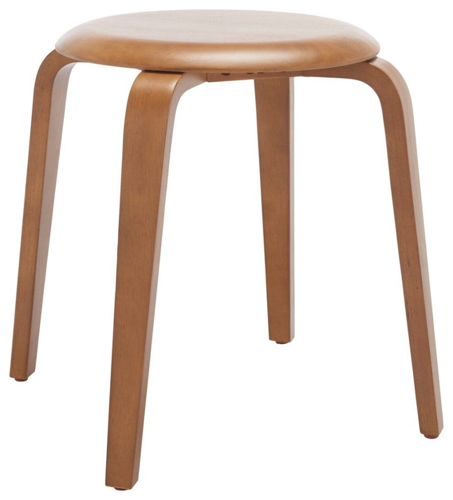 Safavieh Luella Stackable Stool, Walnut